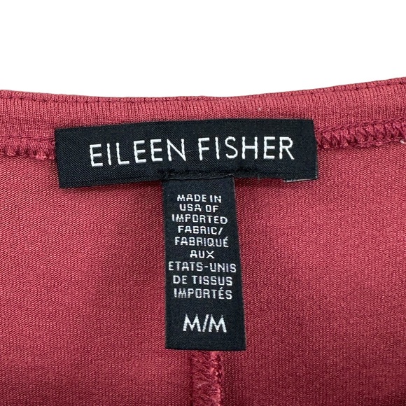 EILEEN FISHER Shift Dress Long Sleeve Viscose Stretch Pink - Picture 6 of 7